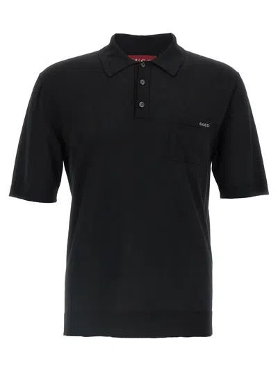 Gucci Intarsio  Polo Black