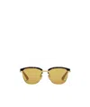 Gucci Interchangeable-rim Round Sunglasses In Green