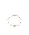 Gucci Bracelet Interlocking G With Diamonds Yba729403001 In Yellow
