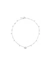 Gucci 18kt White Gold Interlocking G Diamond Necklace In White