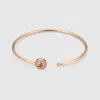 Gucci Interlocking 18k Bangle Bracelet In Gold