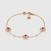 Gucci Interlocking 18k Chain Bracelet In Gold