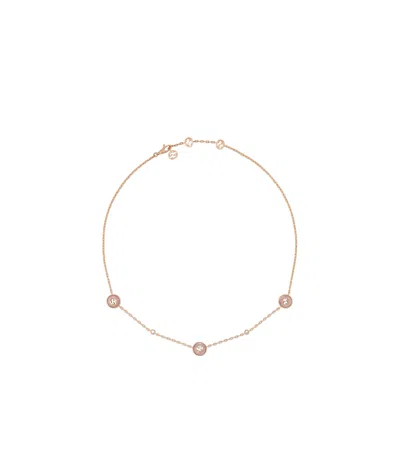 Gucci Interlocking 18k Chain Necklace In Orange