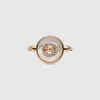 Gucci Interlocking 18k Diamond Ring In Gold