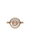 Gucci Interlocking 18k Diamond Ring In Gold