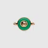 Gucci Interlocking 18k Ring In Green