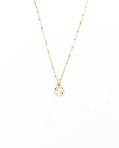 Gucci Interlocking 18kt Gold Necklace