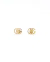 Gucci Interlocking 18kt Stud Earrings In Gold
