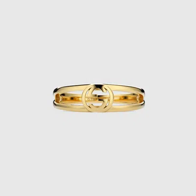 Gucci Interlocking 2-band 18k Ring In Gold