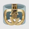 Gucci Interlocking Cuff Bracelet In Gold
