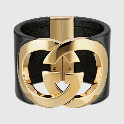 Gucci Interlocking Cuff Bracelet In Gold