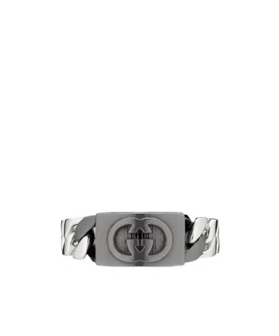 GUCCI GUCCI INTERLOCKING BAND RING