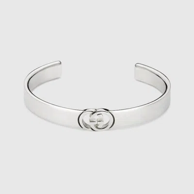 Gucci Interlocking Bangle Bracelet In Metallic