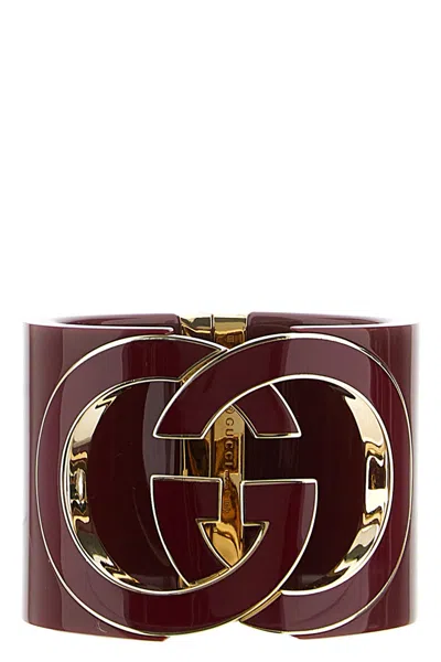 Gucci Armreif " Interlocking" In Brown
