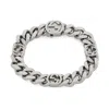Gucci Bracelet With Interlocking G In Silver-toned Metal