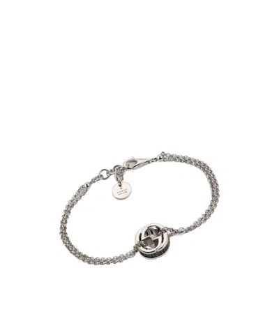 Gucci Interlocking Chain Bracelet In Metallic