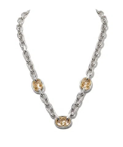 Gucci Interlocking Chain Necklace In Orange