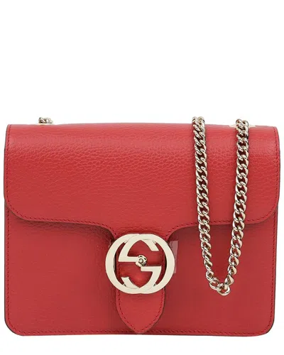 Pre-owned Gucci Interlocking Chain Shoulder Crossbody Bag (authentic Pre-loved)