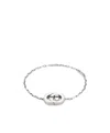 Gucci Interlocking Charm Bracelet In Silver