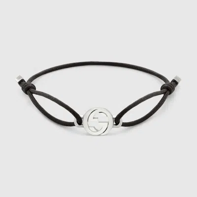 Gucci Interlocking Cord Bracelet In Pink