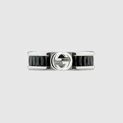 Gucci Interlocking Crystal Ring
