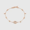Gucci Interlocking G Diamond Bracelet In Pink