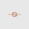 Gucci Interlocking Diamond Ring In Gold