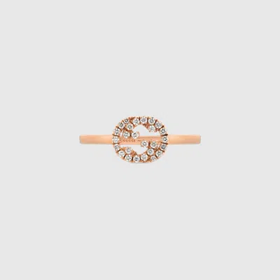 Gucci Interlocking Diamond Ring In Gold