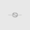 Gucci Interlocking G Diamond Ring In White
