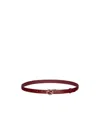 Gucci Interlocking Double G Buckle Waist Belt In Red