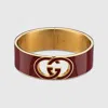 Gucci Interlocking Enamel Cuff Bracelet