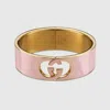 Gucci Interlocking Enamel Cuff Bracelet
