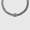 Gucci Interlocking Flat Chain Necklace In Silver