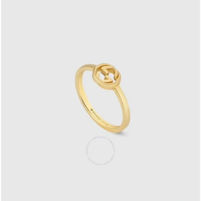 Gucci Interlocking G 18k Ring In 18kt Yellow Gold Size 6