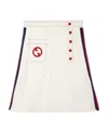 Gucci Interlocking G A-line Skirt Women In White