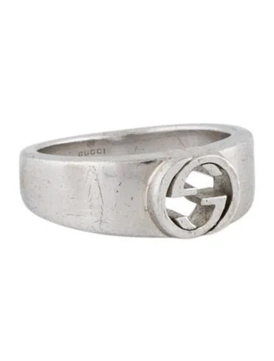 Pre-owned Gucci Interlocking G Band Ring In Multi