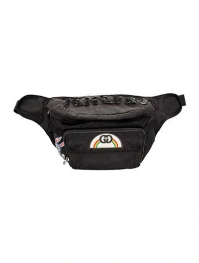 Pre-owned Gucci Interlocking G Belt Bag In Black