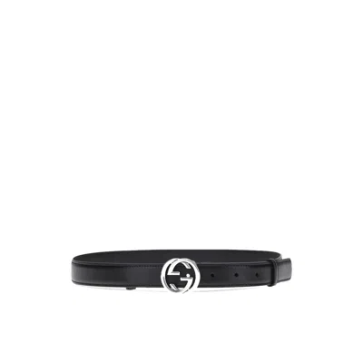Gucci Interlocking G Belt Women In Black