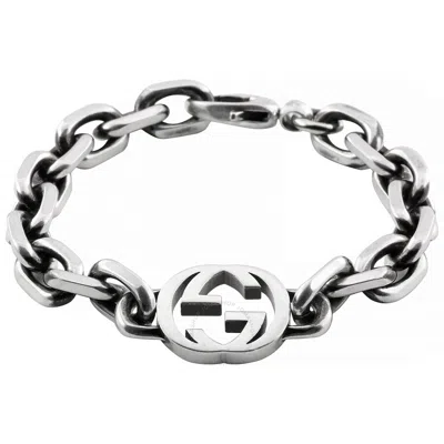Gucci Interlocking G Bracelet In Silver Tone
