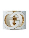 Gucci Women Interlocking Gg Cuff Bracelet In Neutral