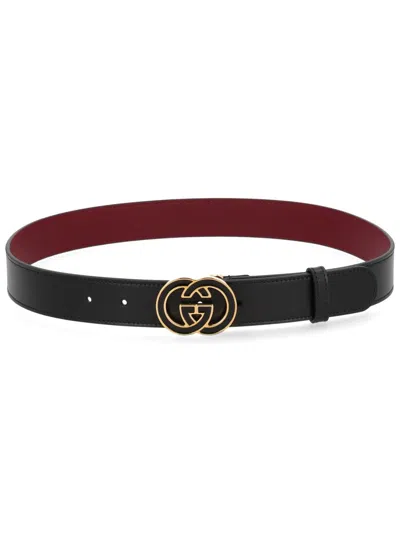 Gucci Interlocking G Buckle Belt In Orange