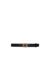 Gucci Interlocking G Buckle Belt In Black