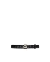 Gucci Interlocking G-buckle Belt In Black