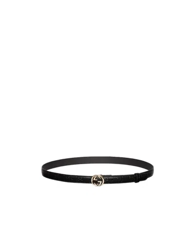 Gucci Interlocking Waist Belt In Black