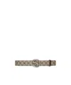 Gucci Interlocking G Buckle Belt In Nude