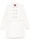 Gucci Interlocking G-buttons Coat In Weiss
