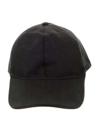 Pre-owned Gucci Interlocking G Canvas Baseball Cap In Black