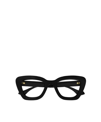 Gucci Interlocking G Cat-eye Glasses In Black