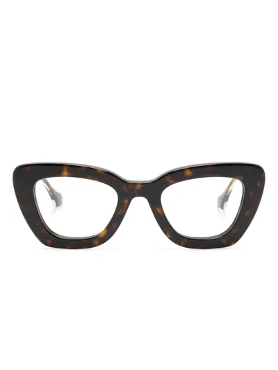 Gucci Interlocking G Cat-eye Glasses In Black