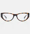 Gucci Interlocking G Cat-eye Glasses In Transparent
